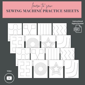 Nähmaschinen Übungsblätter