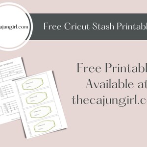 Cricut Stash Inventory Organizer Printable image 8