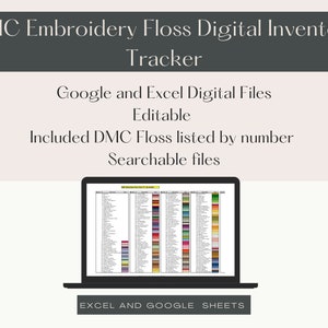 DMC Embroidery Floss Inventory Tracker image 3