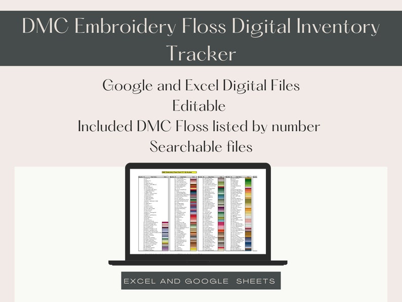 DMC Embroidery Floss Inventory Tracker image 3