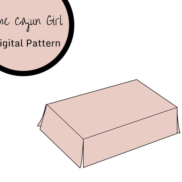 Crib Skirt Sewing Pattern - PDF | Crib and Baby Bedding