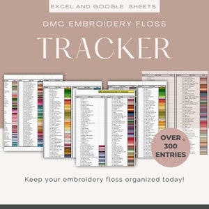 DMC Embroidery Floss Inventory Tracker image 2