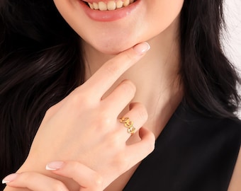Personalized Sterling Silver Angel Number Ring – Gothic Lucky Number Jewelry