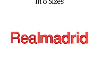 Real Madrid Embroidery Design: Football Club Logo (PES, DST, EXP)