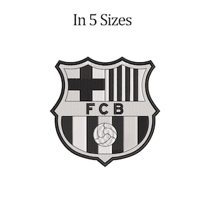 FC Barcelona Embroidery design. Machine Embroidery Design. Football Embroidery design. 5 size. Best price.