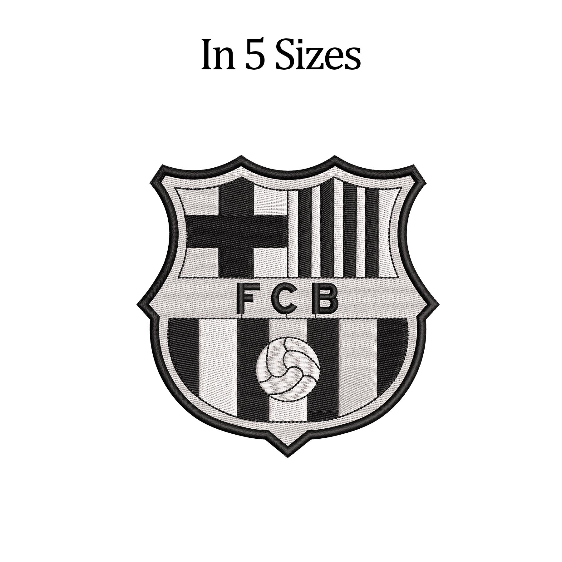 FC Barcelona Embroidery Design: Machine Embroidery, 5 Sizes - Etsy Israel, image size:1800x1800