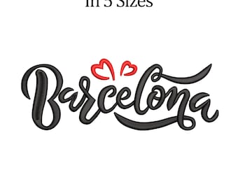 FCB Barcelona Stickdatei: Fußball Stickdatei (5 Größen)