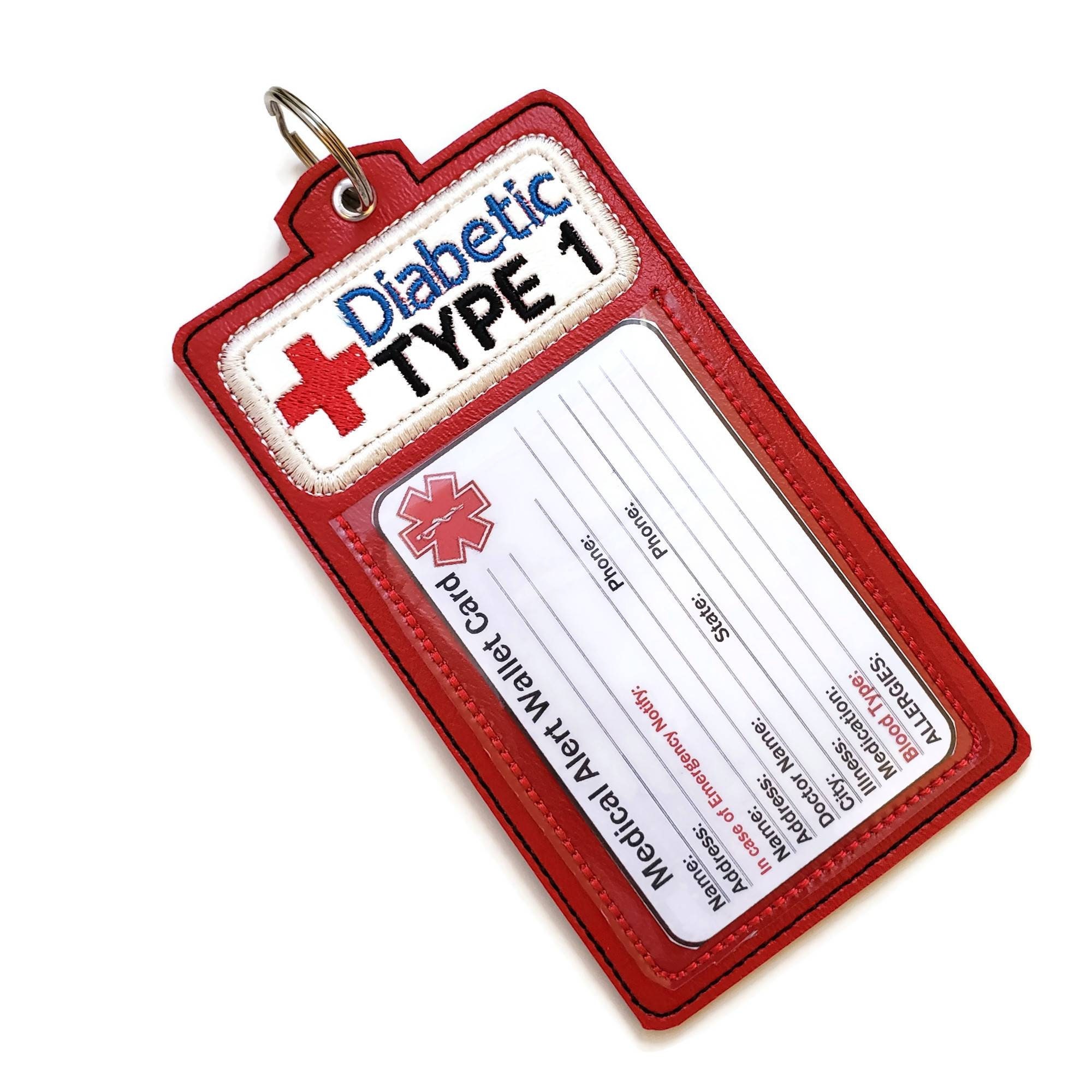 Handmade Oversize Medical ID Tag Back to School Diabetic Etsy