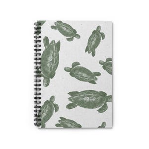 Eco-Friendly Turtle Pattern Spiral Notebook - Ruled Lines, Sea Turtle Journal, Recycled Paper, Gift for Nature Lovers, Sustainable [...]