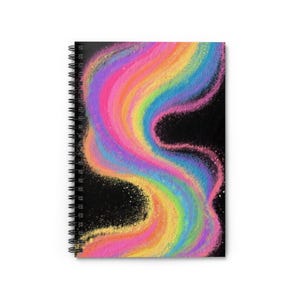 Vibrant Spiral Notebook - Colorful Ruled Pages for Creative Minds, Journal, Doodle Pad, Gift for Students, Writing, Art Projects