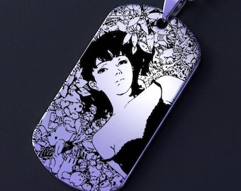 Anime "Perfect Blue" Metal Keychain Accessory