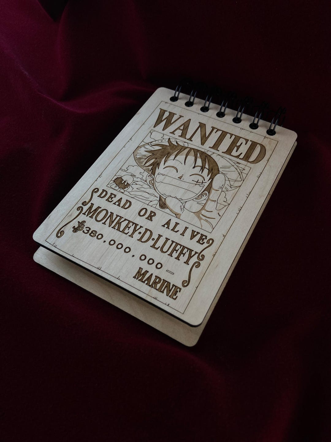 Luffy Note Card One Piece Anime Notebook | Notepad | Sketchbook - Custom Sketchbook ...