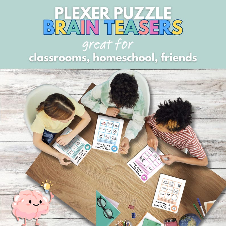 Word Plexer Puzzles #1 | Classroom Activities | Printable Brain Games ...