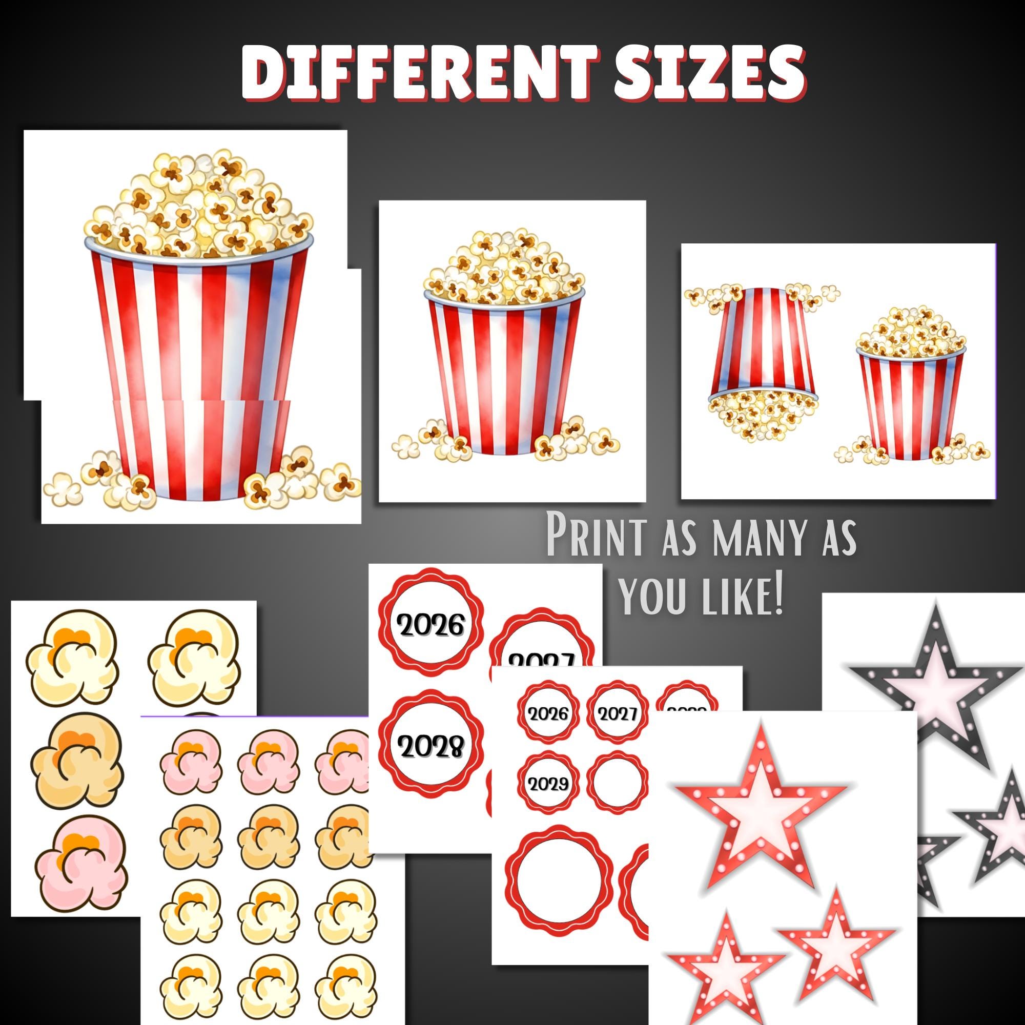 New Year Bulletin Board | Interactive Popcorn Theme Classroom Decor ...