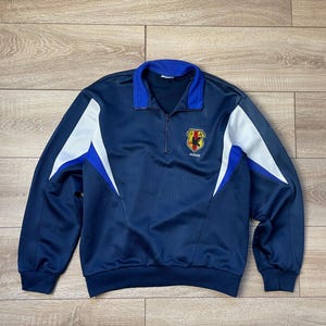 Asics Vintage Japan 90-s soccer jacket football top 1/3 M