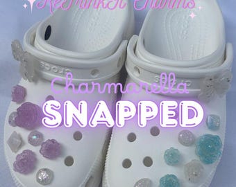 Pastel Charm Crocs – Charmarella Snapped-collectie, esthetische schoenen