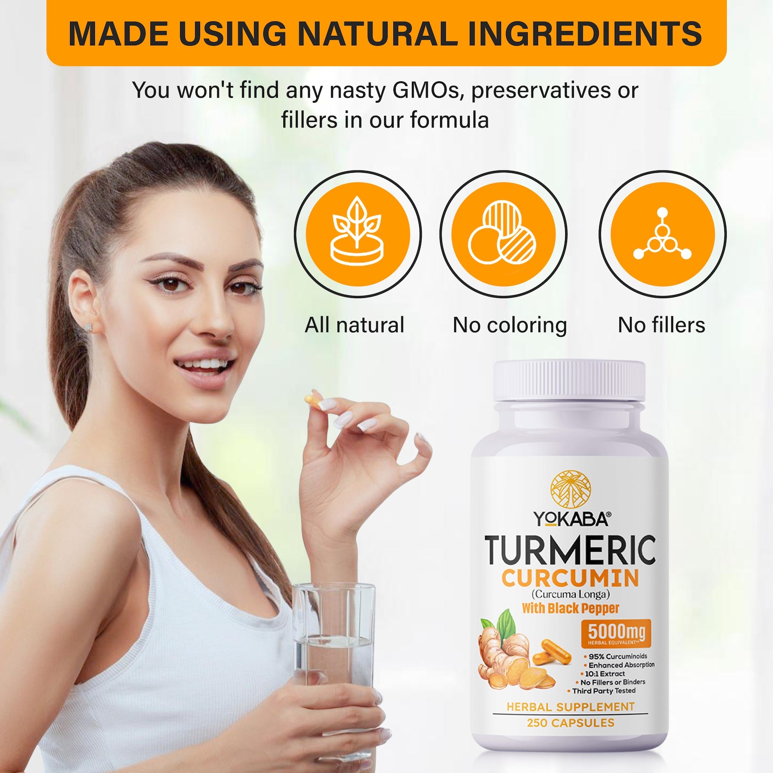 Micro Active Curcumin 250 Capsules Turmeric Curcumin 5000mg Herbal Extract With Bioperine by ...
