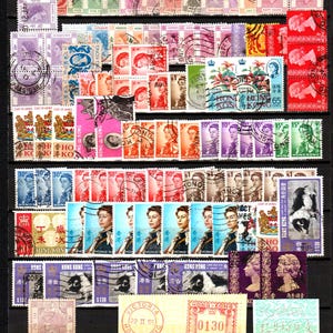 British  Hong - Kong, collection of vintage used stamps. (3570)