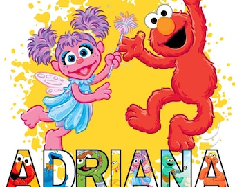 Personalized Sesame Street Image for transfers