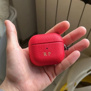 Gepersonaliseerde AirPods Pro 2 & 1-hoes / Premium lederen airpod-hoes / Apple AirPod-hoeshouder / Meerdere kleuren – gratis verzending