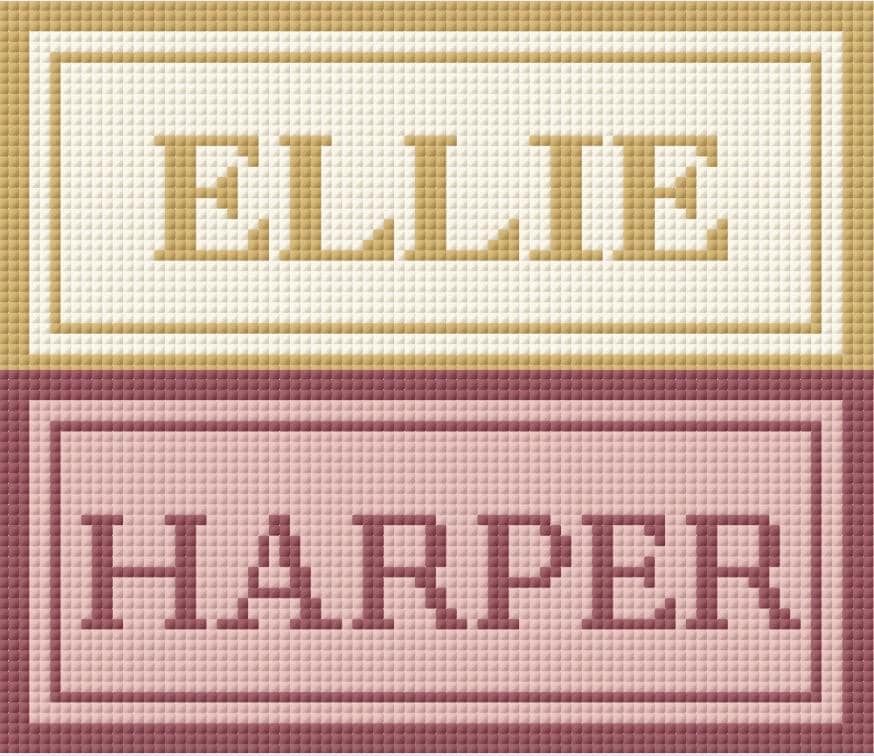 Personalized Name Pattern Custom Name Cross Stitch Pattern | Personalized Name Design | Simple ...