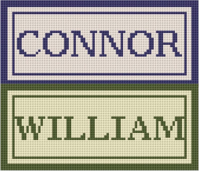 Personalized Name Pattern Custom Name Cross Stitch Pattern | Personalized Name Design | Simple ...