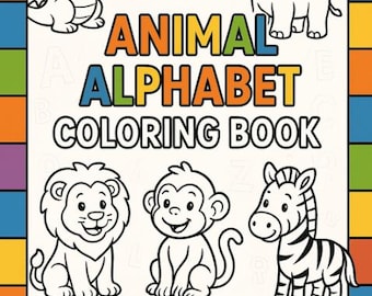 Tier Alphabet Mal- und Ablaufverfolgungsbuch