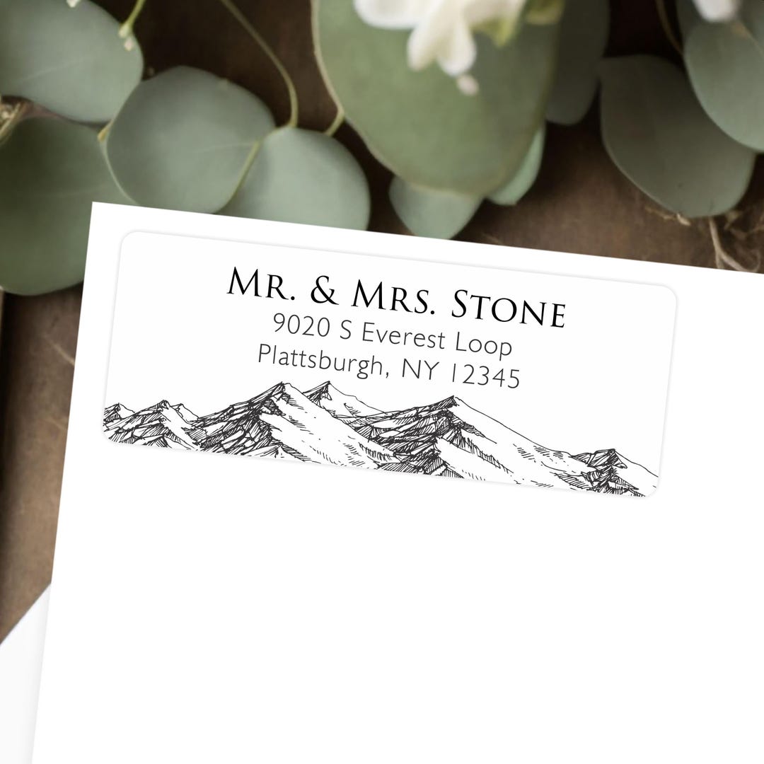 Rustic Address Labels | Personalized Return Address Labels, Mountain ...