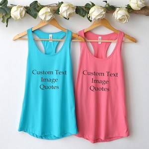 Custom Racerback Tank Top: Personalized Text, Logo, or Design
