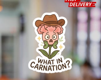Cowboy anjersticker: waterdichte vinylsticker western woordspeling