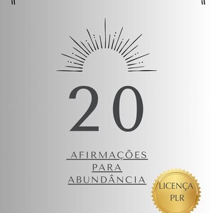 20 Cartas Afirmação de Abundância