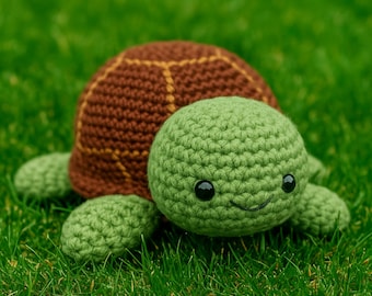 Amigurumi-schildpad pdf-tutorial – Makkelijke haakgids voor knuffels