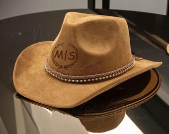 Custom Cowboy Hats, Wide Brim Hats, Cowboy Hats With Names, Personalized Logo Hats, Engraved Burnt Hats, Sun Hats, Gifts For Her