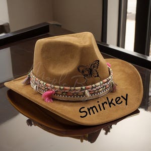 Custom Logo Cowboy Hats, Burnt Cowboy Hats, Vegan Suede Cowboy Hat Blanks, Pyrography Hats, Rancher Hats, Fedora Hats, Wide Brim Hats