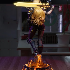 Pliki STL Marvel Magik | Model do druku 3D Fantasy Warrior | Statua o wysokiej szczegółowości | Żywica i druk FDM | Pobieranie cyfrowe zdjęcie 6