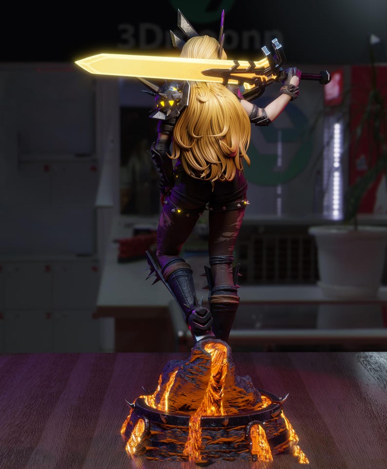 Pliki STL Marvel Magik | Model do druku 3D Fantasy Warrior | Statua o wysokiej szczegółowości | Żywica i druk FDM | Pobieranie cyfrowe zdjęcie 6