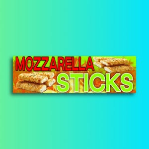 Mozzarella Sticks Bumper Sticker OR Magnet | Meme Sticker | Unhinged Gen Z Sticker | 8.5&quot; x 2.5&quot; Premium Weather-proof Vinyl