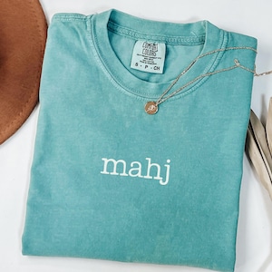 MAHJONG Shirt Comfort Colors | Funny Mahj Tee Perfect Idea for Mahjong Accessories or Mahjong Gift