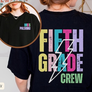 Custom Teacher Shirt, 5th Grade Teacher Team Shirts, Back to School Gift for Teacher, Fifth Grade Teacher Tee, Team Teacher Shirt