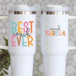Personalized COACH Tumbler 40oz, Back to School GIft for Coach, Coach Travel Mug, 40 oz Tumbler Coach GIft from Team, Custom Coach Gift