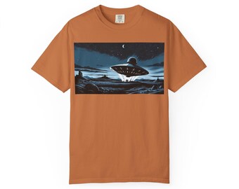 Retro Sci-Fi UFO T-Shirt, Vintage Alien Graphic Tee