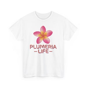 Plumeria Flower Unisex Tee, Tropical Floral Shirt, Botanical Garden Gift, Nature Lover Apparel, Hawaiian Flower T-Shirt, Beach Vacation Top