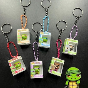 Llaveros Funko Bitty Pop de las Tortugas Ninja Adolescentes Mutantes (TMNT) 4-6