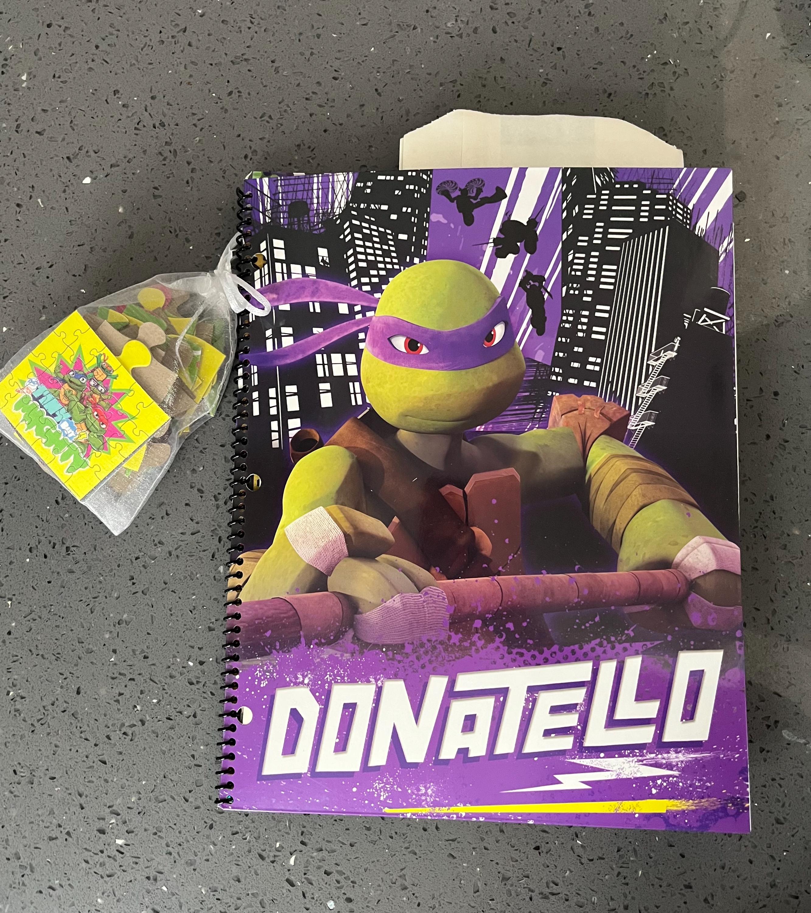 Journal Tmnt TMNT Donatello Junk Journal Kids Activity Coloring Book-teenage Mutant ...