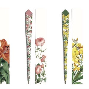 BOTANIC  : Stylo en papier + marque-page éco-responsable fait main et fabriqué en France.