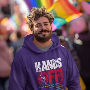 Hands Off Protest Sweatshirt, Political Hands Off Protest Sweatshirt and Hoodie, Hands Off Medicaid Medicare Social Security