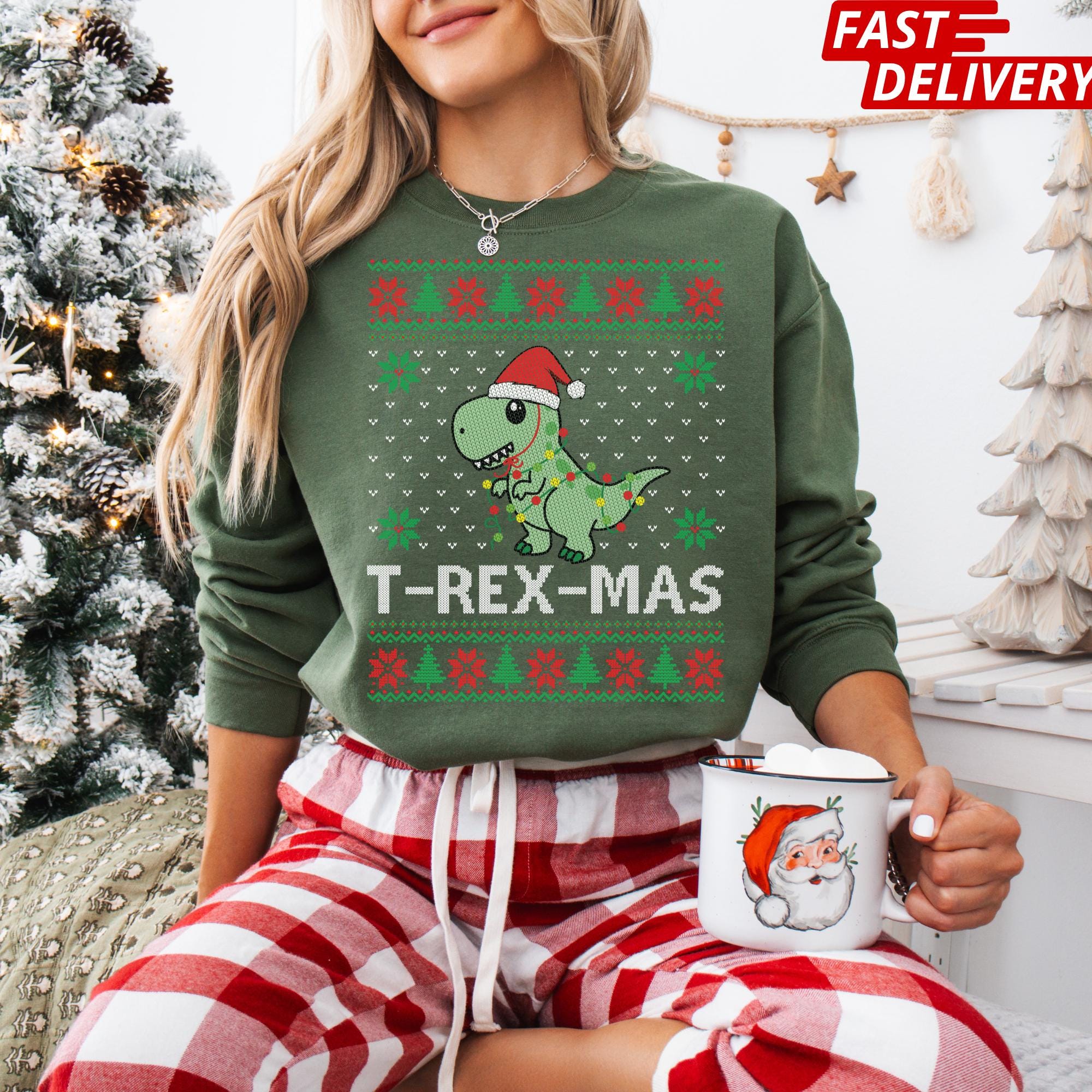 Yesgrl Robe De Noël Femme Sweat à Capuche Robe Sweatshrt Manches