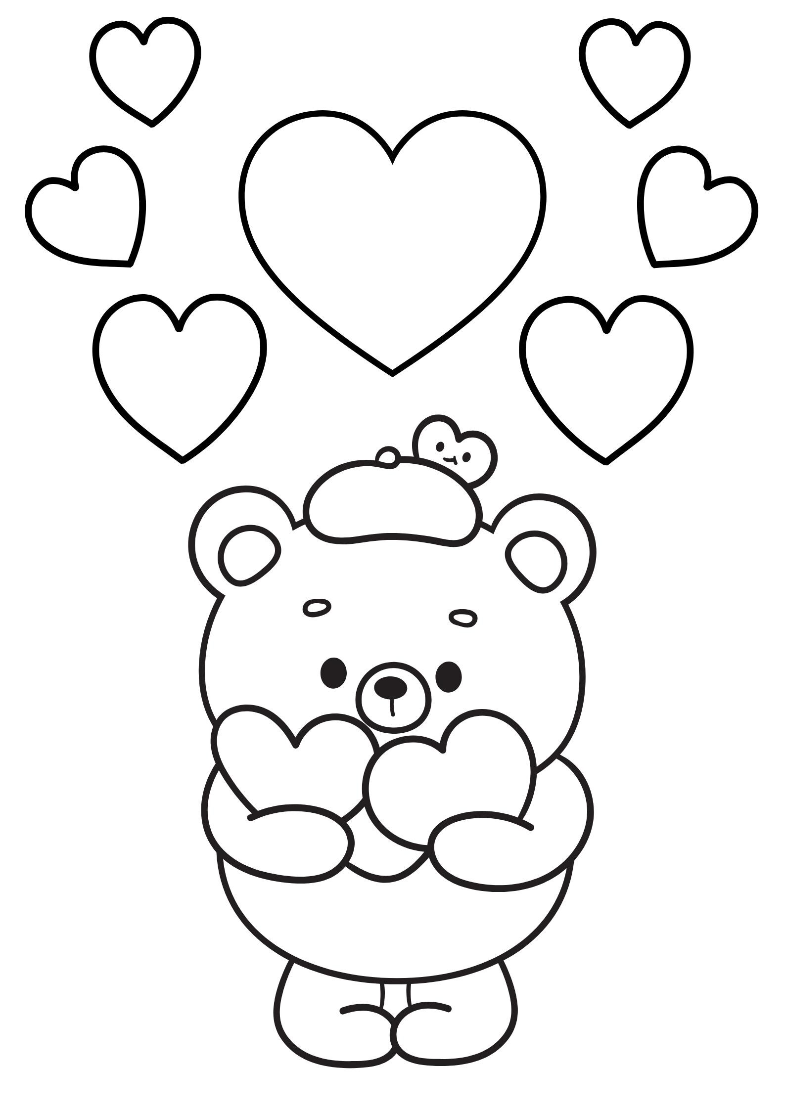 Teddy bear colouring sheets printable for kids age 2 etsy