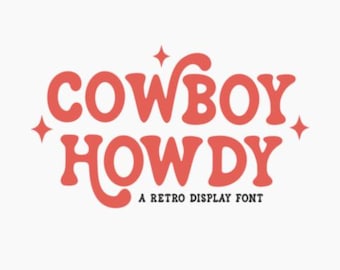 Cowboy Font Western Monogram Font Western Font Style Font With Tails Old West Font Western Font TTF SVG Files Wild West Font Digital Fonts