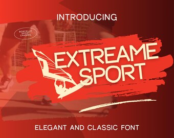 Sport Font Bundle - Baseball Font, Football Font, Futuristic Font, Display Font, Logo Font, Bold font, Branding font, Racing Font, Hockey